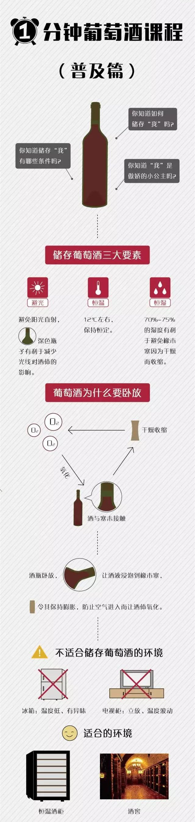 一張圖教你如何保存葡萄酒